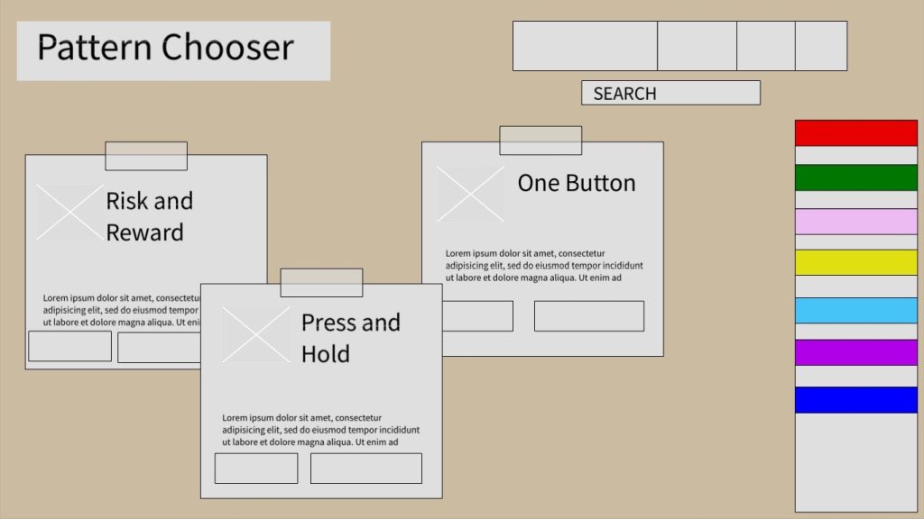 PatternChooser Main Screen Adobe Comp