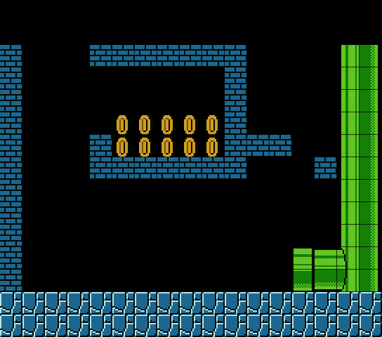 Level 1-2 in original SMB game.